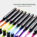 Conjunto 80 Canetinhas Cores Touch Ponta Dupla Permanente