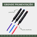 Conjunto 80 Canetinhas Cores Touch Ponta Dupla Permanente