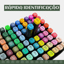 Conjunto 80 Canetinhas Cores Touch Ponta Dupla Permanente