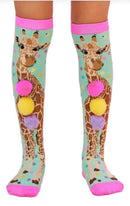 Meia Divertida 3 D Cano Alto Infantil Interativa- Girafa