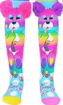 Meia Divertida 3 D Cano Alto Infantil Interativa- Cachorrinho colorida