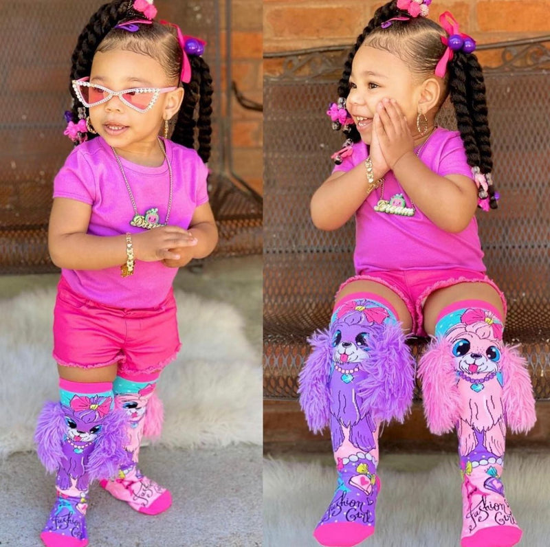 Meia Divertida 3d Cano Infantil Interativa- Cachorrinho Menina