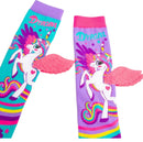 Meia Divertida 3 D Cano Alto Infantil Interativa- Unicórnio