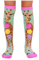 Meia Divertida 3 D Cano Alto Infantil Interativa- Girafa