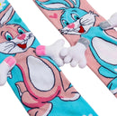 Meia Divertida 3D Cano Alto Infantil Interativa- Coelho