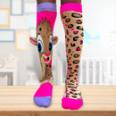 Meia Divertida 3 D Cano Alto Infantil Interativa- Oncinha