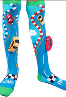 Meia Divertida 3d Cano Infantil Interativa- Carrinho - Carros