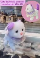 Gato de Pelúcia com som e movimento